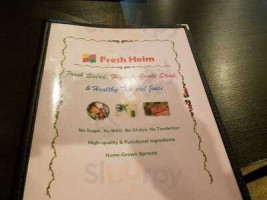 Fresh Heim menu