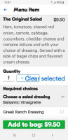 Bagel Sphere menu