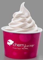 Cherry On Top Frozen Yogurt drink