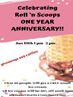 Roll 'n Scoop menu