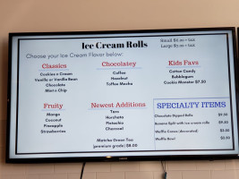 Roll 'n Scoop menu