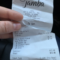 Jamba menu