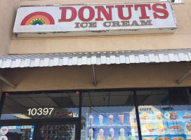 Rainbow Donuts outside