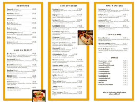 Rainbow Donuts menu