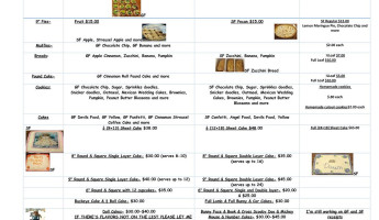 Sonoma Restaurant And Wine Bar menu