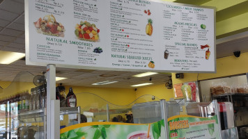 Cancun Juice menu
