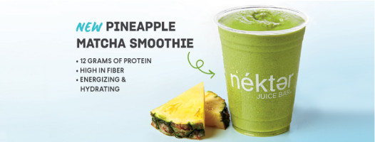 Nekter Juice menu