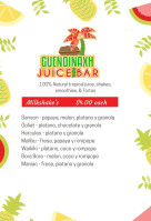 Guendinaxh Juice menu