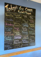 Liks Ice Cream menu