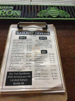 Gaslamp Tavern menu