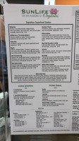 Sunlife Organics Heathercliff Rd menu