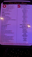 Parc Oasis menu