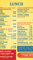 Bagels Plus menu