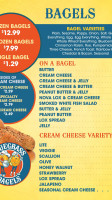 Bagels Plus menu