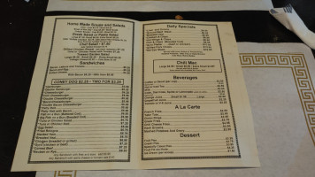 Michaels Grill menu