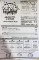 Catty Car Corner menu