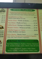 The Taco House menu