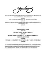Zorba's Greek Bistro menu