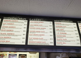 Burger King menu