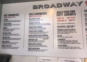 On Broadway Deli menu