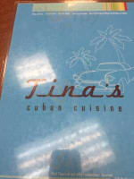 Tina's Cuban Cuisine menu