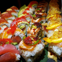 Chubby Salmon Hibachi And Sushi food