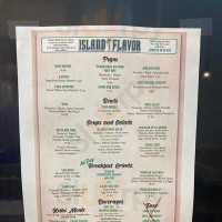 Island Flavor menu