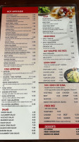 Geisha Sushi Bistro menu