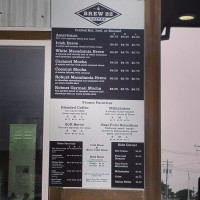 Brew 22 Coffee menu