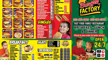 Burger Factory 2 menu