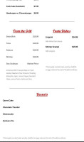 Deepwater Seafood menu