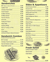 Cafe Cosmos menu