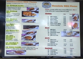 Honolulu Bbq menu