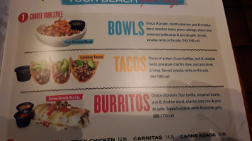 Los Cinco Puntos menu
