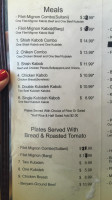 Isfahan Kabob menu