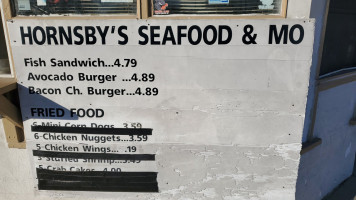 Hornsbys Sea Food And Mo menu