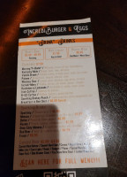 Incrediburger and Eggs menu