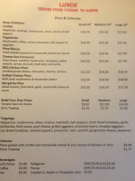 Isabella’s Italian Kitchen menu