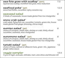 I Love Sushi On Lake Union menu