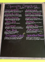 Juice menu