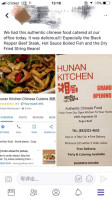 Hunan Kitchen Chinese Cuisine menu