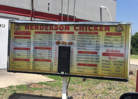 Henderson Chicken menu