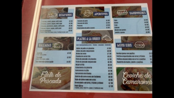 Las Tunas menu