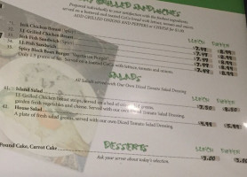 Jamaica Jamaica menu