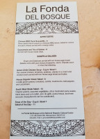 La Fonda Del Bosque menu