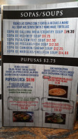 Las Brumas Salvadorian Food menu