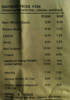 Lawshea's Southern Fish Ribs menu