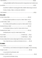 Lazy Gator menu