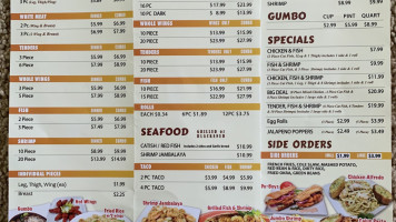 Louisiana Famous Fried Chicken Seafood menu