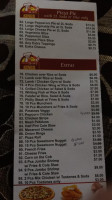 King's Fried Chicken menu